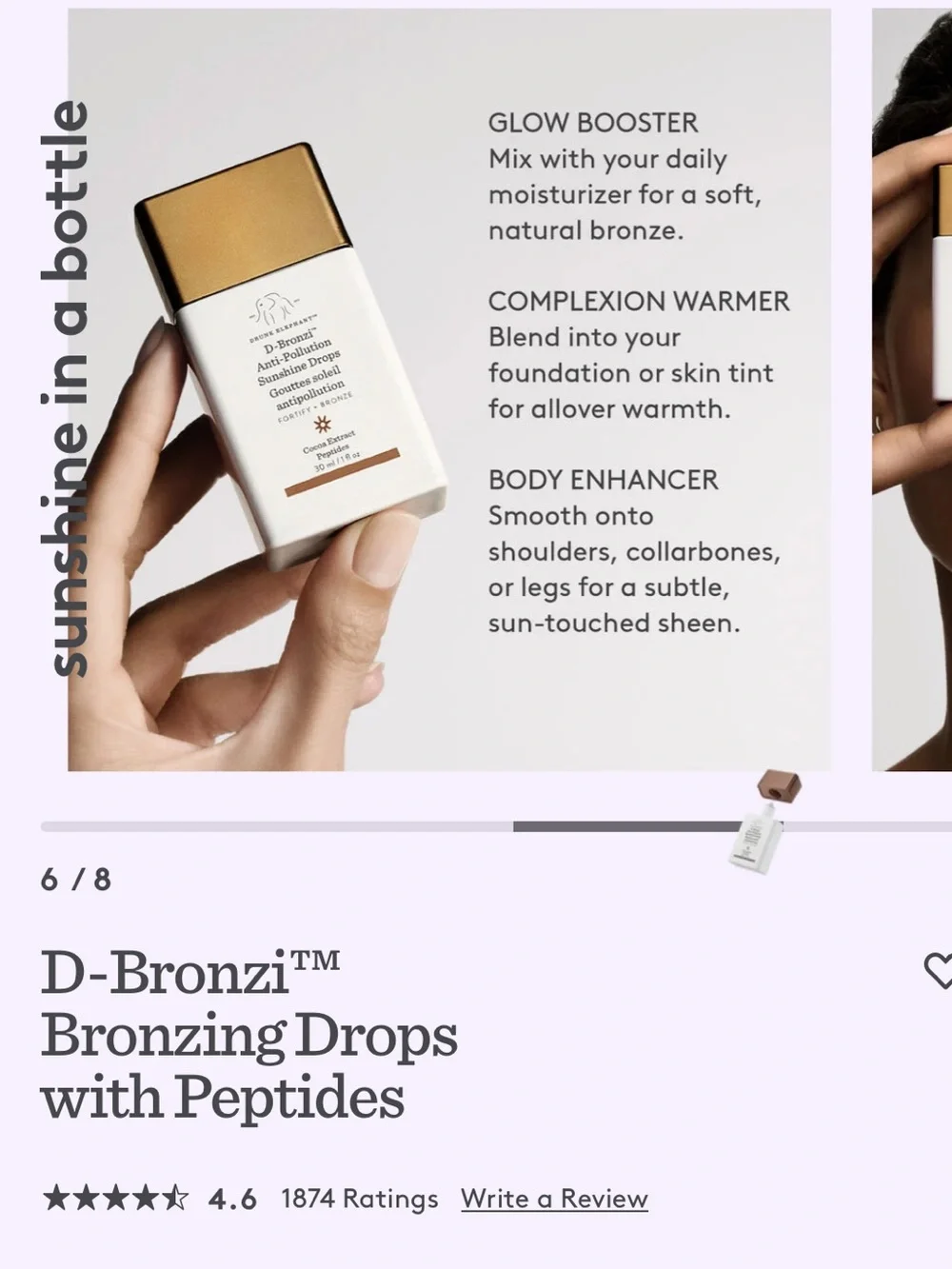 Drunk Elephant D-Bronzi Anti-Pollution Sunshine Drops